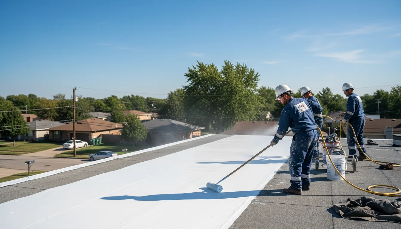 Commercial roof coating in Cornish, UT near me